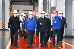 Yang Dongqi, Deputy Secretary of Shandong Provincial CPC Committee, Visits Weichai Material Forming Center