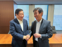 Tan Xuguang and Isuzu President Katayama Masanori Have Discussions